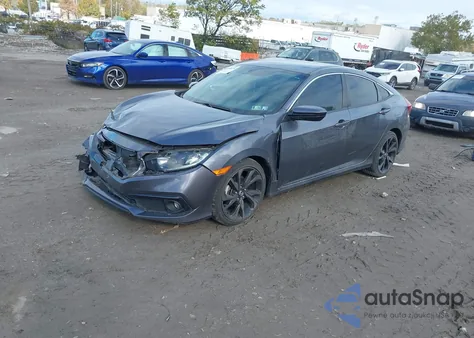 2020 Honda Civic Sport из США, поврежденный, VIN 2HGFC2F86LH558687